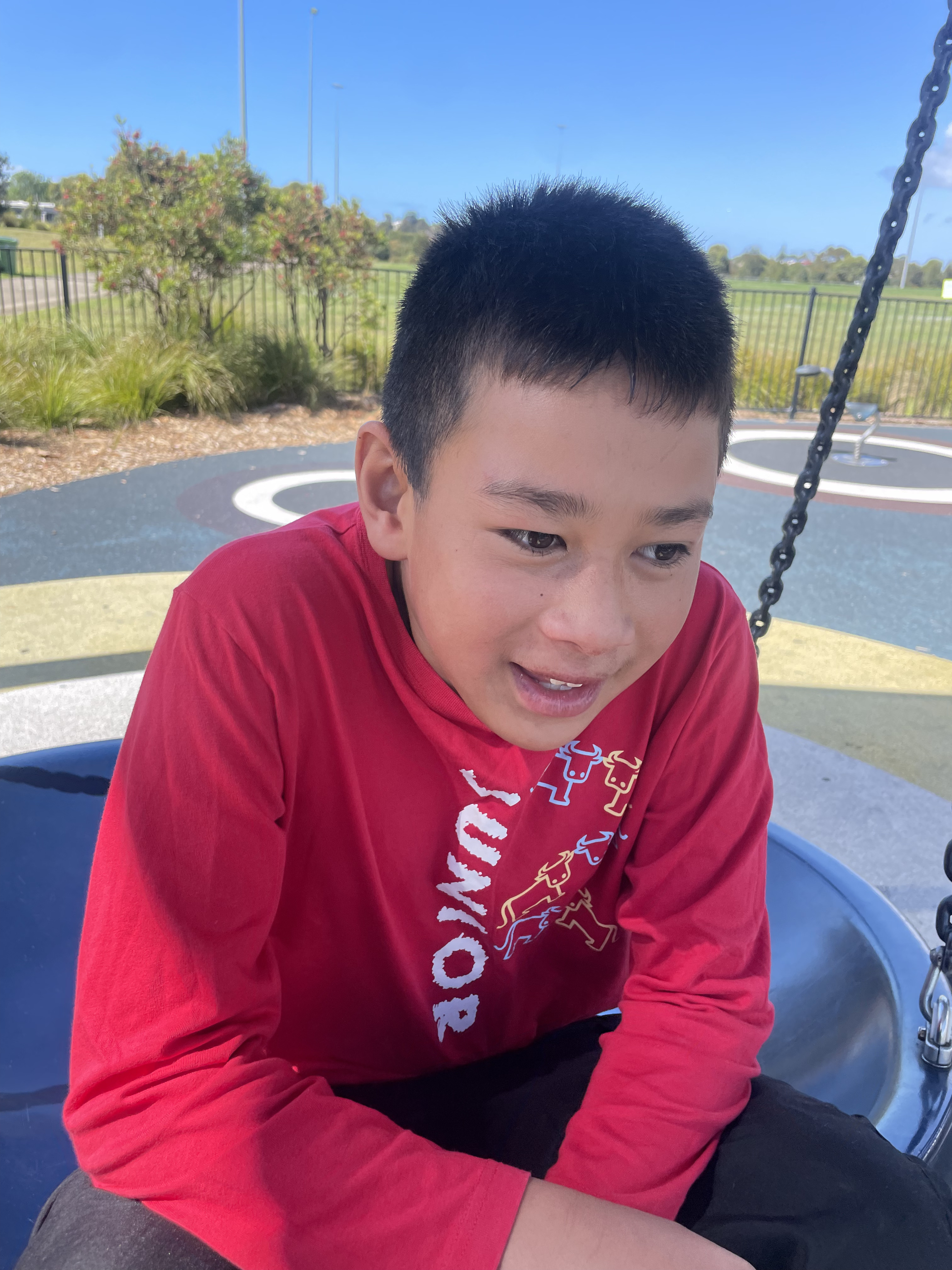 Field Day participant smiling